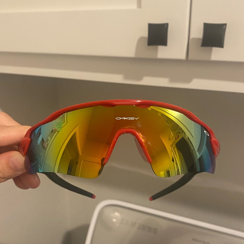 Red Oakley Sunglasses